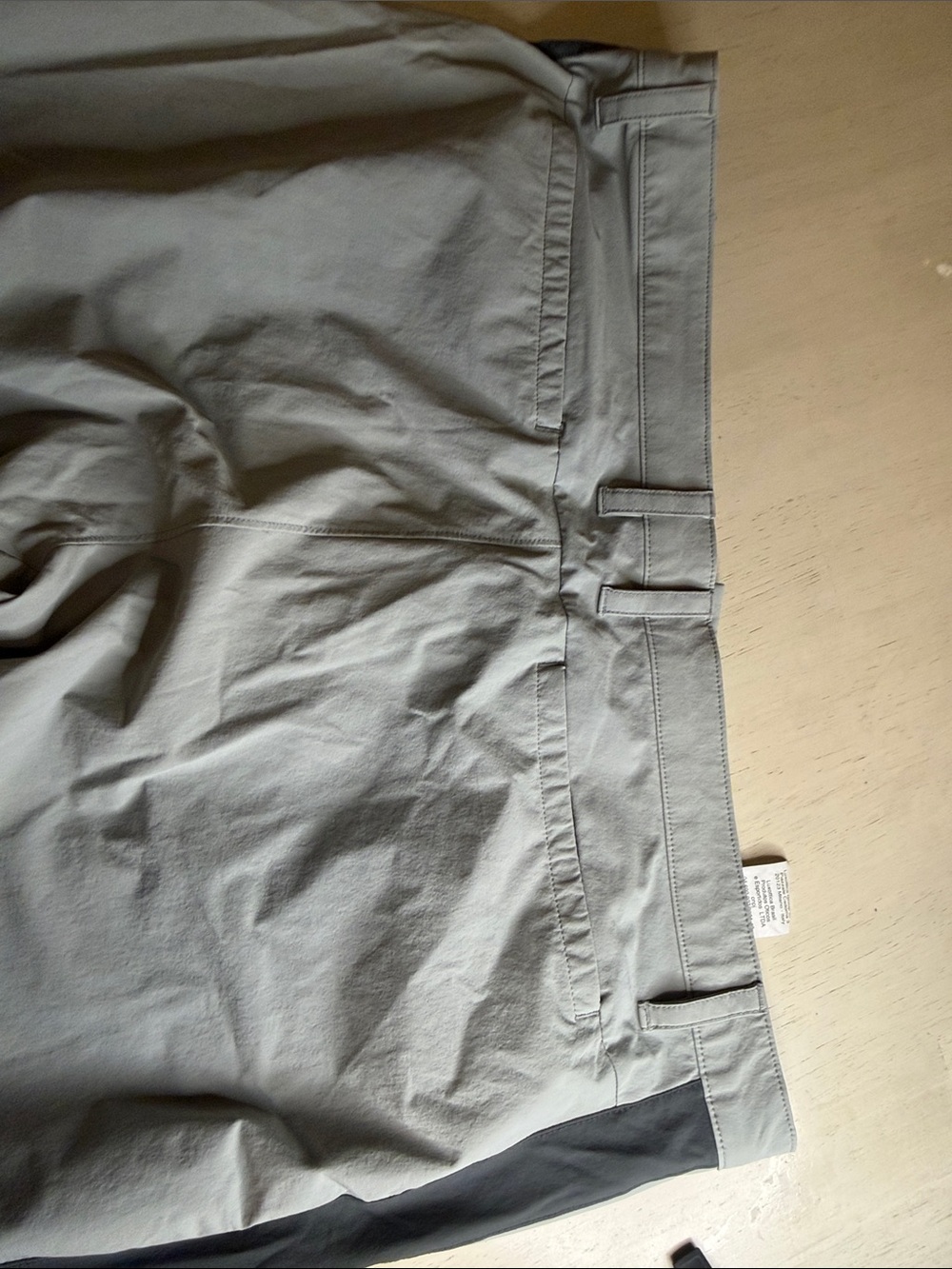 Oakley Men's Light Gray Chinos with Dark Gray Side Stripes - Picture 5 of 5